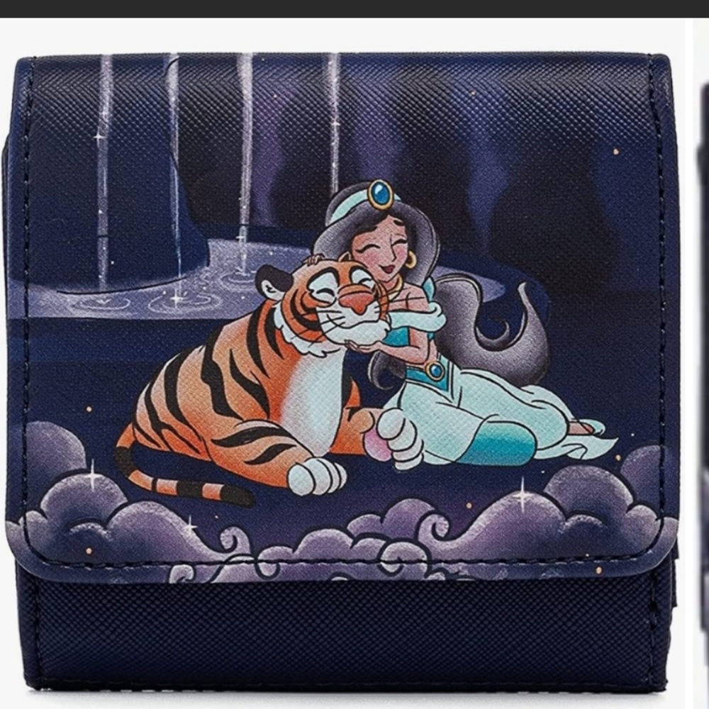 Loungefly Disney Aladdin and Jasmine wallet with coin pouch